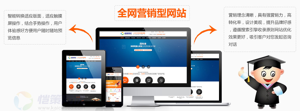恺策网优是一家专业的全网营销型网站制作公司